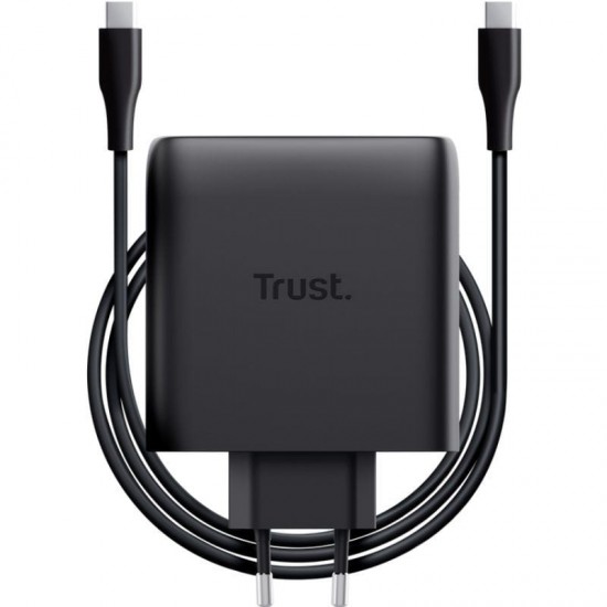 Cargador de pared gan trust maxo 100w/ 2xusb tipo-c/incluye cable usb tipo-c/ 100w