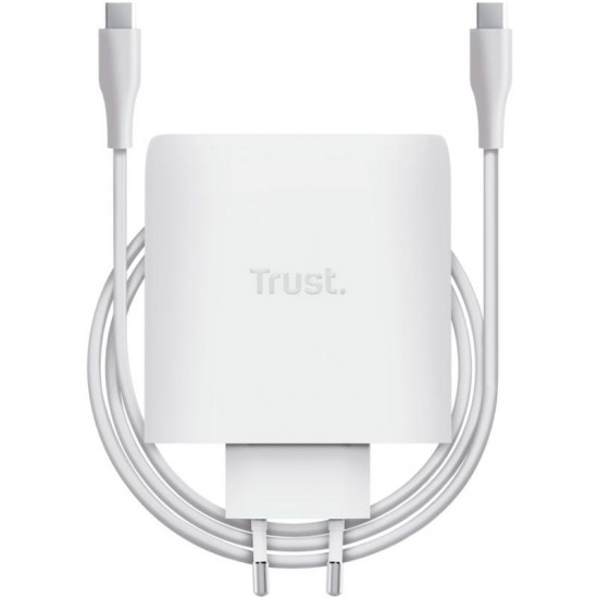 Cargador de pared gan trust maxo 100w/ 2xusb tipo-c/ incluye cable usb tipo-c/ 100w