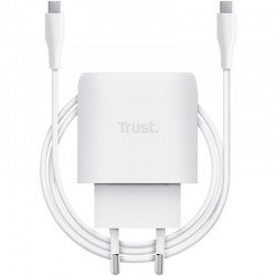 Cargador de Pared GaN Trust Maxo 45W/ 1xUSB Tipo-C/ Incluye Cable USB Tipo-C/ 45W