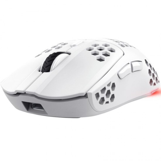 Ratón gaming inalámbrico trust gaming gxt 929 helox/ batería recargable/ hasta 4800 dpi/ blanco