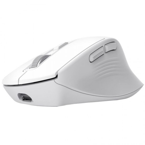 Ratón inalámbrico trust niven confort 26022/ batería recargable/ hasta 3200 dpi/ blanco