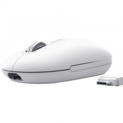 Ratón Inalámbrico Trust Seron 26019/ Batería recargable/ Hasta 3200 DPI/ Blanco