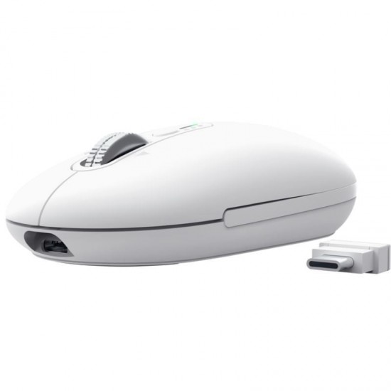Ratón inalámbrico trust seron 26019/ batería recargable/ hasta 3200 dpi/ blanco