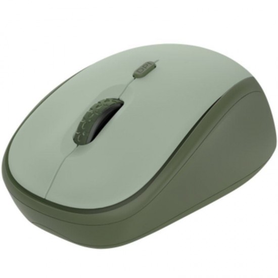 Ratón mini inalámbrico trust yvi+ silent/ hasta 1600 dpi/ verde