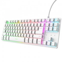 Teclado Gaming Trust Gaming GXT 833 Thado TKL 25896/ Blanco Teclado Gaming Trust Gaming GXT 833 Thado TKL 25896/ Blanco