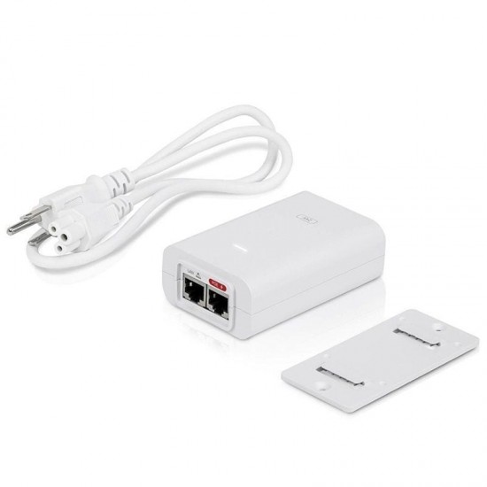 Alimentador poe ubiquiti poe-24-24w-g-wh
