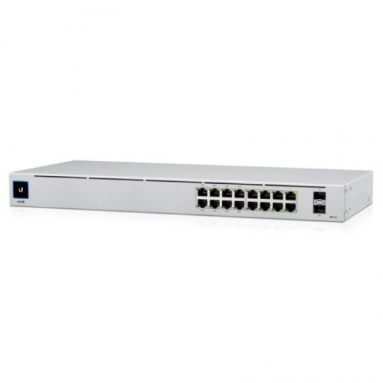 Switch gestionable ubiquiti usw-16-poe 16 puertos/ rj-45 gigabit 10/100/1000/ sfp/ poe+
