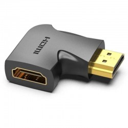 Adaptador HDMI 4K 90º Vention AIPB0/ HDMI Macho - HDMI Hembra Adaptador HDMI 4K 90º Vention AIPB0/ HDMI Macho - HDMI Hembra