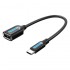 Cable USB 2.0 Vention CCSBB/ USB Tipo-C Macho - USB Hembra/ 15cm/ 480Mbps/ Negro