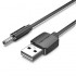 Cable Alimentación Vention CEXBF/ USB Macho - DC 3.5mm Macho/ 1m/ Negro