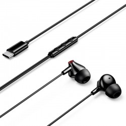 Auriculares Intrauditivos Vention Echo Lite USB-C In-Ear/ con Micrófono/ USB Tipo-C/ Negros