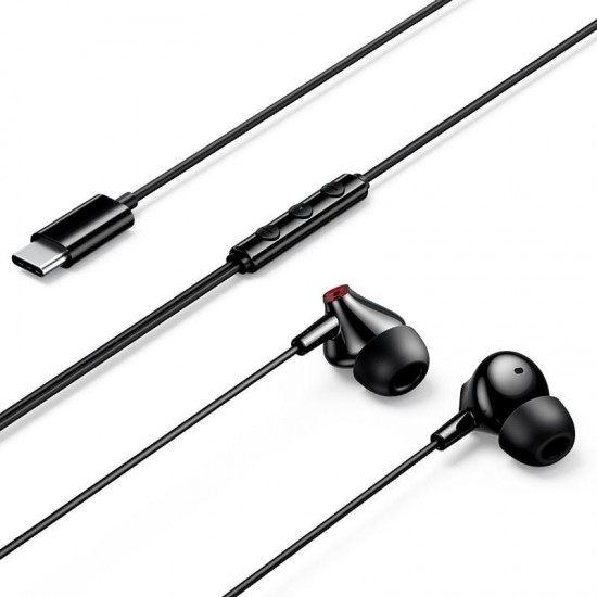 Auriculares intrauditivos vention echo lite usb-c in-ear/ con micrófono/ usb tipo-c/ negros