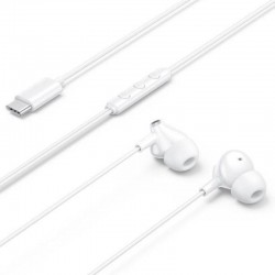 Auriculares Intrauditivos Vention Echo Lite USB-C In-Ear/ con Micrófono/ USB Tipo-C/ Blancos