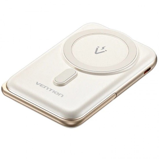 Powerbank 10000mah vention fhnw0/ 20w/ wireless/ blanca