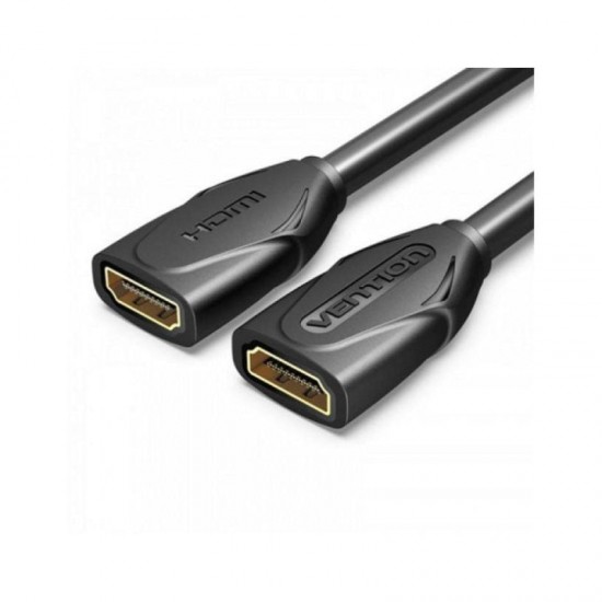 Cable alargador hdmi vention aaxbd/ hdmi hembra - hdmi hembra/ 50cm/ negro