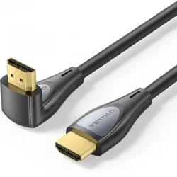 Cable HDMI 2.0 4K Acodado Vention ALQBH/ HDMI Macho - HDMI Macho/ 2m/ Negro