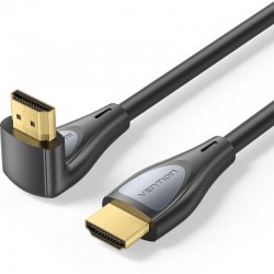 Cable HDMI 2.0 4K Acodado Vention ALQBI/ HDMI Macho - HDMI Macho/ 3m/ Negro