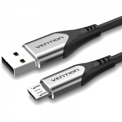 Cable USB 2.0 Vention COAHD/ USB Macho - MicroUSB Macho/ 480Mbps/ 50cm/ Gris