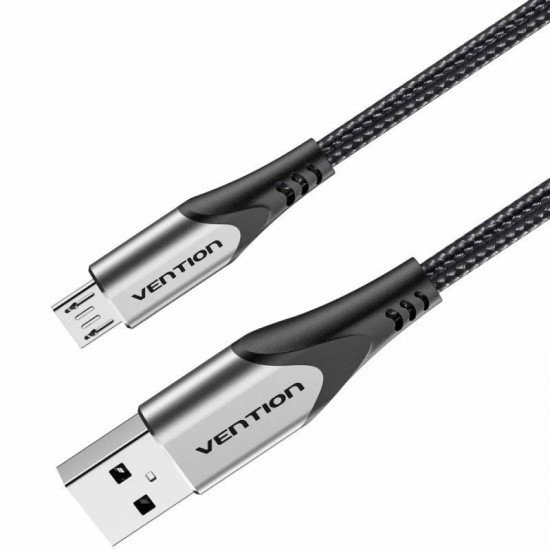 Cable usb 2.0 vention coahh/ microusb macho - usb macho/ 480mbps/ 2m/ gris