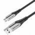 Cable USB 2.0 Vention COAHH/ microUSB Macho - USB Macho/ 480Mbps/ 2m/ Gris