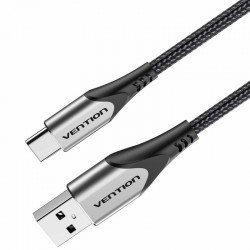 Cable USB 2.0 Tipo-C Vention CODHH/ USB Macho - USB Tipo-C Macho/ 480Mbps/ 2m/ Gris