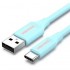 Cable USB 2.0 Tipo-C Vention COKSG/ USB Tipo-C Macho - USB Macho/ 480Mbps/ 1.5m/ Azul