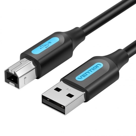 Cable usb 2.0 impresora vention coqbh/ usb tipo-b macho - usb macho/ 480mbps/ 2m/ negro
