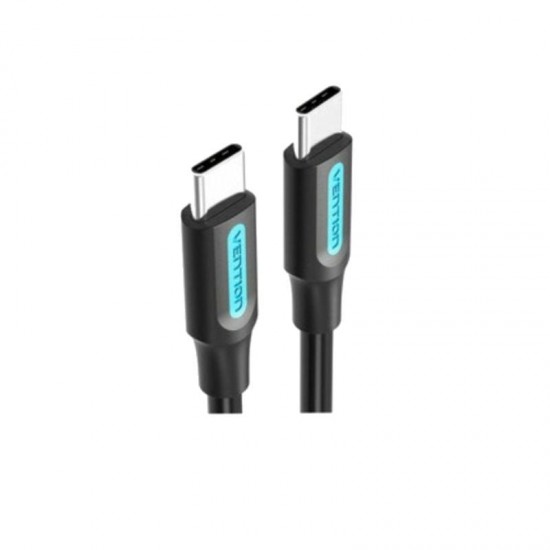 Cable usb 2.0 tipo-c vention cosbh/ usb tipo-c macho - usb tipo-c macho/ hasta 60w/ 480mbps/ 2m/ negro
