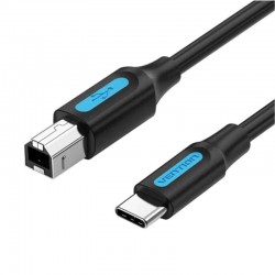 Cable USB 2.0 Tipo-C Vention CQUBH/ USB Tipo-B Macho - USB Tipo-C Macho/ 480Mbps/ 2m/ Negro Cable USB 2.0 Tipo-C Vention CQUBH/ USB Tipo-B Macho - USB Tipo-C Macho/ 480Mbps/ 2m/ Negro