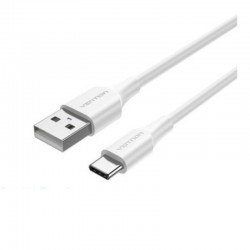 Cable USB 2.0 Tipo-C Vention CTHWH/ USB Tipo-C Macho - USB Macho/ 480Mbps/ 2m/ Blanco