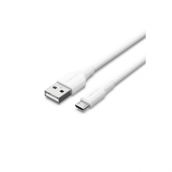 Cable usb 2.0 vention ctiwf/ usb macho - microusb macho/ hasta 60w/ 480mbps/ 1m/ blanco