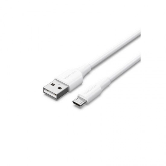 Cable usb 2.0 vention ctiwi/ usb macho - microusb macho/ hasta 60w/ 480mbps/ 3m/ blanco