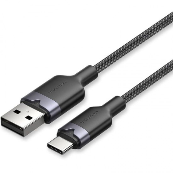 Cable usb 2.0 tipo-c vention ctnbf/ usb tipo-c macho - usb macho/ hasta 60w/ 480mbps/ 1m/ negro