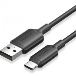 Cable USB 2.0 Tipo-C Vention CTQBH/ USB Tipo-C Macho - USB Macho/ Hasta 60W/ 480Mbps/ 2m/ Negro Cable USB 2.0 Tipo-C Vention CTQBH/ USB Tipo-C Macho - USB Macho/ Hasta 60W/ 480Mbps/ 2m/ Negro