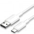 Cable USB 2.0 Tipo-C Vention CTQWF/ USB Tipo-C Macho - USB Macho/ Hasta 60W/ 480Mbps/ 1m/ Blanco