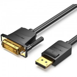 Cable Conversor Vention HAFBG/ DisplayPort Macho - DVI Macho/ 1.5m/ Negro Cable Conversor Vention HAFBG/ DisplayPort Macho - DVI Macho/ 1.5m/ Negro