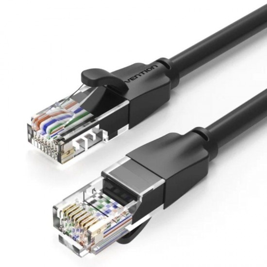 Cable de red rj45 utp vention ibebf cat.6/ 1m/ negro