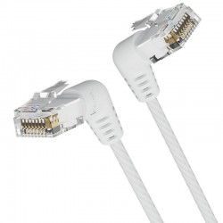 Cable de Red RJ45 UTP Vention IBOWF Cat.6A/ 1m/ Cabeza Rotatoria 360º/ Blanco Cable de Red RJ45 UTP Vention IBOWF Cat.6A/ 1m/ Cabeza Rotatoria 360º/ Blanco