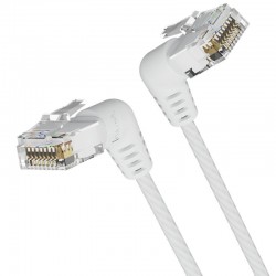 Cable de Red RJ45 UTP Vention IBOWI Cat.6A/ 3m/ Cabeza Rotatoria 360º/ Blanco Cable de Red RJ45 UTP Vention IBOWI Cat.6A/ 3m/ Cabeza Rotatoria 360º/ Blanco