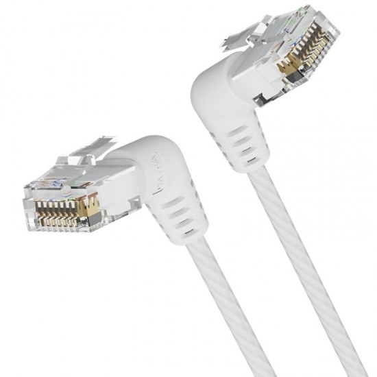 Cable de red rj45 utp vention ibowi cat.6a/ 3m/ cabeza rotatoria 360º/ blanco Cable de red rj45 utp vention ibowi cat.6a/ 3m/ cabeza rotatoria 360º/ blanco