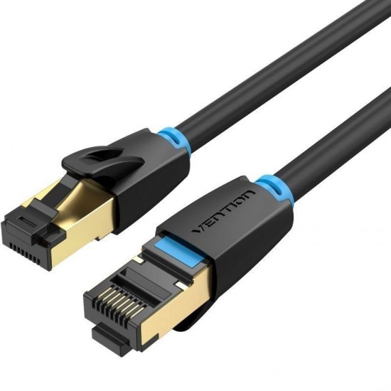 Cable de red rj45 sftp vention ikabn cat.8/ 15m/ negro