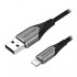 Cable USB 2.0 Lightning Vention LABHF/ USB Macho - Lightning Macho/ 480Mbps/ 1m/ Gris
