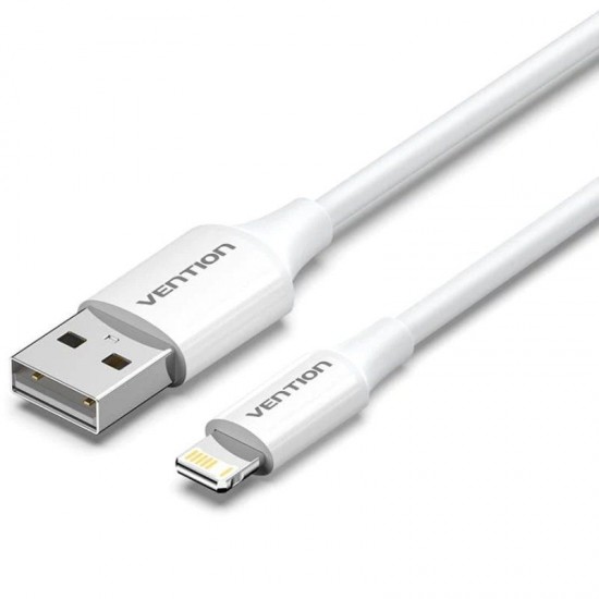 Cable usb 2.0 lightning vention laiwf/ usb macho - lightning macho/ 480mbps/ 1m/ blanco