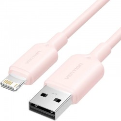 Cable USB 2.0 Lightning Vention LAMPH/ USB Macho - Lightning Macho/ 480Mbps/ 2m/ Rosa Cable USB 2.0 Lightning Vention LAMPH/ USB Macho - Lightning Macho/ 480Mbps/ 2m/ Rosa