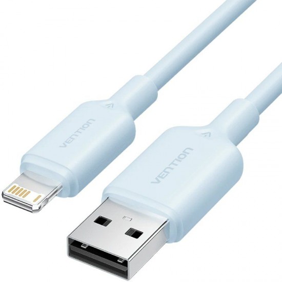 Cable usb 2.0 lightning vention lamsf/ usb macho - lightning macho/ 480mbps/ 1m/ azul
