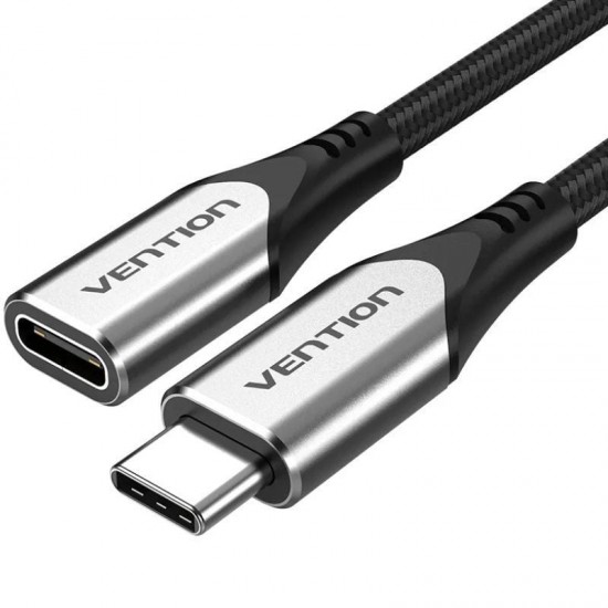 Cable alargador usb 3.1 tipo-c vention tabhf/ usb tipo-c macho - usb tipo-c hembra/ hasta 60w/ 5gbps/ 1m/ gris Cable alargador usb 3.1 tipo-c vention tabhf/ usb tipo-c macho - usb tipo-c hembra/ hasta 60w/ 5gbps/ 1m/ gris