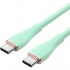 Cable USB 2.0 Tipo-C Vention TAWGF/ USB Tipo-C Macho - USB Tipo-C Macho/ Hasta 100W/ 480Mbps/ 1m/ Verde