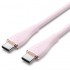 Cable USB 2.0 Tipo-C Vention TAWPF/ USB Tipo-C Macho - USB Tipo-C Macho/ Hasta 100W/ 480Mbps/ 1m/ Rosa