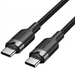 Cable USB 2.0 Tipo-C 3A Vention TRDBF/ USB Tipo-C Macho - USB Tipo-C Macho/ Hasta 60W/ 480Mbps/ 1m/ Negro Cable USB 2.0 Tipo-C 3A Vention TRDBF/ USB Tipo-C Macho - USB Tipo-C Macho/ Hasta 60W/ 480Mbps/ 1m/ Negro