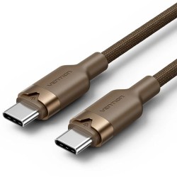 Cable USB 2.0 Tipo-C 3A Vention TRDJF/ USB Tipo-C Macho - USB Tipo-C Macho/ Hasta 60W/ 480Mbps/ 1m/ Oro Desierto Cable USB 2.0 Tipo-C 3A Vention TRDJF/ USB Tipo-C Macho - USB Tipo-C Macho/ Hasta 60W/ 480Mbps/ 1m/ Oro Desierto